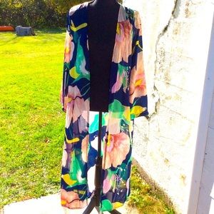 🎉✨️HOST PICK! 70s Inspired Chiffon Kimono sz S